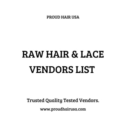 RAW HAIR & LACE VENDORS LIST